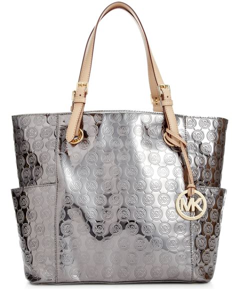 michael kors metallic tote